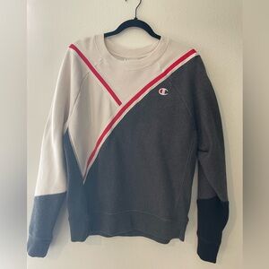 retro Champion color block sweatshirt